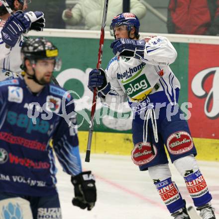 EBEL. Eishockey Bundesliga. EC Pasut VSV gegen Alba Volan SAPA Fehervar AV19. Torjubel KRISTLER Andreas (VSV). Villach, am 27.11.2009.
Foto: Kuess 


---
pressefotos, pressefotografie, kuess, qs, qspictures, sport, bild, bilder, bilddatenbank