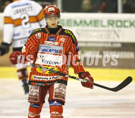 EBEL. Eishockey Bundesliga. KAC Graz 99ers.  Raphael Herburger (KAC). Klagenfurt, am 26.11.2009.
Foto: Kuess 

---
pressefotos, pressefotografie, kuess, qs, qspictures, sport, bild, bilder, bilddatenbank