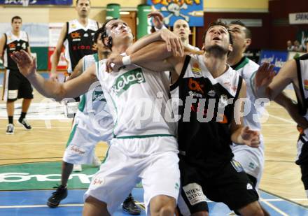 ABL. Basketball Bundesliga. Woerthersee Piraten gegen Dukes Klosterneuburg. Maximilian Kunovjanek (Piraten), Christoph Nagler (Klosterneuburg). Klagenfurt, am 28.11.2009.
Foto: Kuess
---
pressefotos, pressefotografie, kuess, qs, qspictures, sport, bild, bilder, bilddatenbank