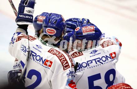 EBEL. Eishockey Bundesliga. EC Pasut VSV gegen HK Acroni Jesenice. Torjubel VSV. Villach, am 1.12.2009.
Foto: Kuess 


---
pressefotos, pressefotografie, kuess, qs, qspictures, sport, bild, bilder, bilddatenbank