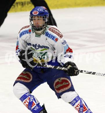 EBEL. Eishockey Bundesliga. EC Pasut VSV gegen HK Acroni Jesenice. Patrick Platzer (VSV). Villach, am 1.12.2009.
Foto: Kuess 


---
pressefotos, pressefotografie, kuess, qs, qspictures, sport, bild, bilder, bilddatenbank