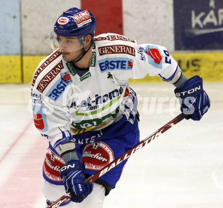 EBEL. Eishockey Bundesliga. EC Pasut VSV gegen HK Acroni Jesenice. Jean Francois Fortin (VSV). Villach, 1.12.2009.
Foto: Kuess 


---
pressefotos, pressefotografie, kuess, qs, qspictures, sport, bild, bilder, bilddatenbank