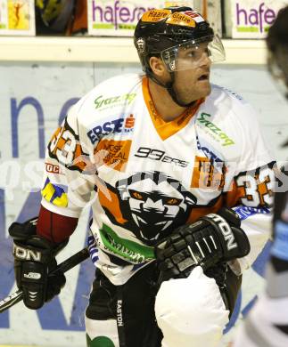 EBEL. Eishockey Bundesliga. KAC Graz 99ers. Eric Healey (Graz). Klagenfurt, am 26.11.2009.
Foto: Kuess 

---
pressefotos, pressefotografie, kuess, qs, qspictures, sport, bild, bilder, bilddatenbank