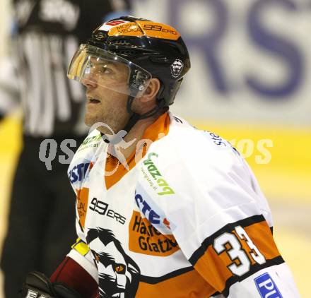 EBEL. Eishockey Bundesliga. KAC Graz 99ers.  Eric Healey (Graz). Klagenfurt, am 26.11.2009.
Foto: Kuess 

---
pressefotos, pressefotografie, kuess, qs, qspictures, sport, bild, bilder, bilddatenbank