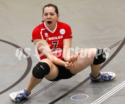 Volleyball. CEV - Cup. ATSC Wildcats gegen Clube Desportivo Ribeirense. Sophie Wallner (Wildcats). Klagenfurt, 2.12.2009.
Foto: Kuess 


---
pressefotos, pressefotografie, kuess, qs, qspictures, sport, bild, bilder, bilddatenbank