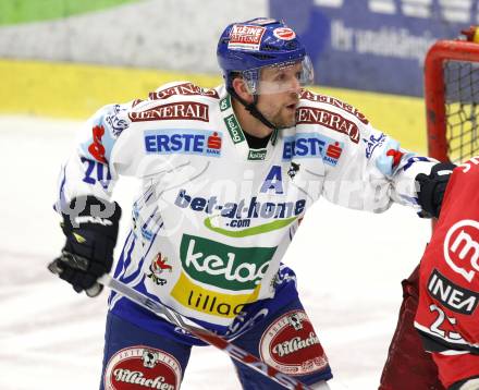 EBEL. Eishockey Bundesliga. EC Pasut VSV gegen HK Acroni Jesenice. Mickey Elick (VSV). Villach, 1.12.2009.
Foto: Kuess 


---
pressefotos, pressefotografie, kuess, qs, qspictures, sport, bild, bilder, bilddatenbank