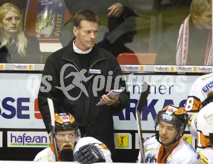 EBEL. Eishockey Bundesliga. KAC Graz 99ers. Trainer Bill Gilligan (Graz). Klagenfurt, am 26.11.2009.
Foto: Kuess 

---
pressefotos, pressefotografie, kuess, qs, qspictures, sport, bild, bilder, bilddatenbank