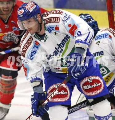 EBEL. Eishockey Bundesliga. EC Pasut VSV gegen HK Acroni Jesenice. Jean Francois Fortin (VSV). Villach, 1.12.2009.
Foto: Kuess 


---
pressefotos, pressefotografie, kuess, qs, qspictures, sport, bild, bilder, bilddatenbank