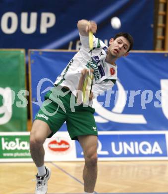 Badminton Bundesliga. ASKOE Kelag Kaernten gegen Pressbaum. Stiliyan Makarski (Kaernten). Klagenfurt, am 6.12.2009.
Foto: Kuess
---
pressefotos, pressefotografie, kuess, qs, qspictures, sport, bild, bilder, bilddatenbank