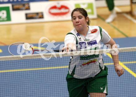 Badminton Bundesliga. ASKOE Kelag Kaernten gegen Pressbaum. Belinda Heber (Kaernten). Klagenfurt, am 6.12.2009.
Foto: Kuess
---
pressefotos, pressefotografie, kuess, qs, qspictures, sport, bild, bilder, bilddatenbank