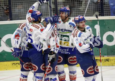 EBEL. Eishockey Bundesliga.  VSV gegen KAC. Torjubel VSV. Villach, am 8.12.2009.
Foto: Kuess 


---
pressefotos, pressefotografie, kuess, qs, qspictures, sport, bild, bilder, bilddatenbank