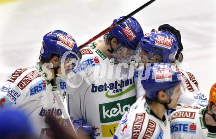 EBEL. Eishockey Bundesliga.  VSV gegen KAC. Torjubel VSV. Villach, am 8.12.2009.
Foto: Kuess 


---
pressefotos, pressefotografie, kuess, qs, qspictures, sport, bild, bilder, bilddatenbank