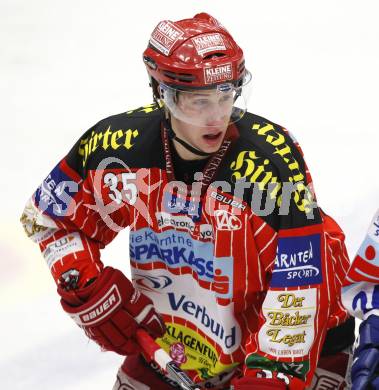 EBEL. Eishockey Bundesliga.  VSV gegen KAC. Nikolaus Holzer (KAC). Villach, am 8.12.2009.
Foto: Kuess 


---
pressefotos, pressefotografie, kuess, qs, qspictures, sport, bild, bilder, bilddatenbank