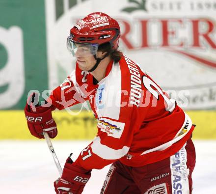 EBEL. Eishockey Bundesliga.  VSV gegen KAC. Thomas Hundertpfund (KAC). Villach, am 8.12.2009.
Foto: Kuess 


---
pressefotos, pressefotografie, kuess, qs, qspictures, sport, bild, bilder, bilddatenbank