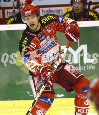 EBEL. Eishockey Bundesliga. EC KAC gegen KHLMedvescak Zagreb. Johannes Kirisits (KAC). Klagenfurt, am 11.12.2009.
Foto: Kuess
---
pressefotos, pressefotografie, kuess, qs, qspictures, sport, bild, bilder, bilddatenbank