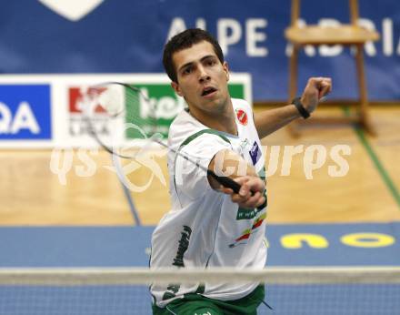 Badminton Bundesliga. ASKOE Kelag Kaernten gegen Pressbaum. Krassimir Jankov (Kaernten). Klagenfurt, am 6.12.2009.
Foto: Kuess
---
pressefotos, pressefotografie, kuess, qs, qspictures, sport, bild, bilder, bilddatenbank