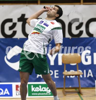 Badminton Bundesliga. ASKOE Kelag Kaernten gegen Pressbaum. Krassimir Jankov (Kaernten). Klagenfurt, am 6.12.2009.
Foto: Kuess
---
pressefotos, pressefotografie, kuess, qs, qspictures, sport, bild, bilder, bilddatenbank