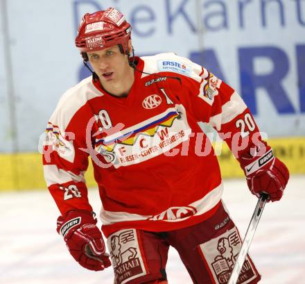 EBEL. Eishockey Bundesliga.  VSV gegen KAC. Mike Craig (KAC). Villach, am 8.12.2009.
Foto: Kuess 


---
pressefotos, pressefotografie, kuess, qs, qspictures, sport, bild, bilder, bilddatenbank