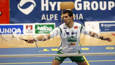 Badminton Bundesliga. ASKOE Kelag Kaernten gegen Pressbaum. Krassimir Jankov (Kaernten). Klagenfurt, am 6.12.2009.
Foto: Kuess
---
pressefotos, pressefotografie, kuess, qs, qspictures, sport, bild, bilder, bilddatenbank