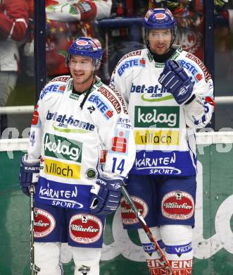 EBEL. Eishockey Bundesliga.  VSV gegen KAC. Nathan Robert Di Casmirro, Thomas Pfeffer (VSV). Villach, am 8.12.2009.
Foto: Kuess 


---
pressefotos, pressefotografie, kuess, qs, qspictures, sport, bild, bilder, bilddatenbank