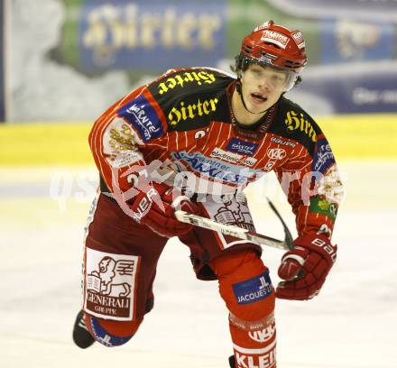 EBEL. Eishockey Bundesliga. EC KAC gegen KHLMedvescak Zagreb. Thomas Hundertpfund (KAC). Klagenfurt, am 11.12.2009.
Foto: Kuess
---
pressefotos, pressefotografie, kuess, qs, qspictures, sport, bild, bilder, bilddatenbank