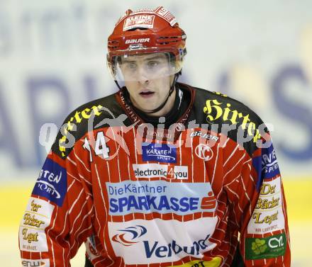 EBEL. Eishockey Bundesliga. EC KAC gegen KHLMedvescak Zagreb. Johannes Reichel (KAC). Klagenfurt, am 11.12.2009.
Foto: Kuess
---
pressefotos, pressefotografie, kuess, qs, qspictures, sport, bild, bilder, bilddatenbank