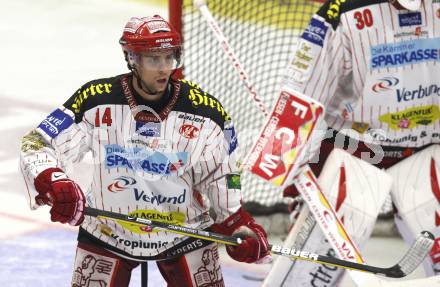 EBEL. Eishockey Bundesliga. EC Pasut VSV gegen KAC.  Johannes Reichel (KAC). Villach, am 11.10.2009.
Foto: Kuess 


---
pressefotos, pressefotografie, kuess, qs, qspictures, sport, bild, bilder, bilddatenbank