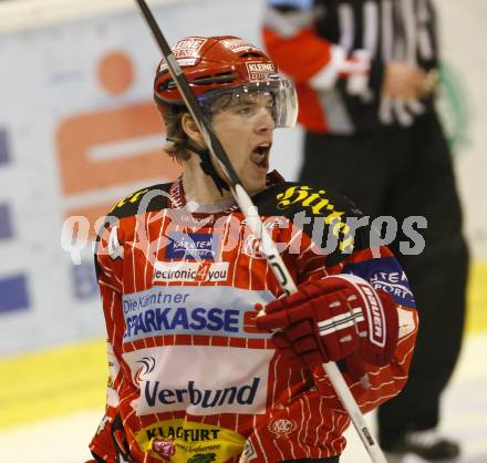 EBEL. Eishockey Bundesliga. KAC gegen Red Bull Salzburg.  Torjubel Markus Pirmann (KAC). Klagenfurt, am 13.12.2009.
Foto: Kuess 

---
pressefotos, pressefotografie, kuess, qs, qspictures, sport, bild, bilder, bilddatenbank