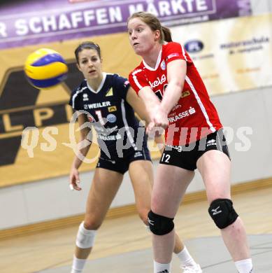 Volleyball MEVZA. ATSC Wildcats gegen Bratislava. Kristina Fabris, Elena Kaaden (Wildcats). Klagenfurt, 12.12.2009
Foto: Kuess

---
pressefotos, pressefotografie, kuess, qs, qspictures, sport, bild, bilder, bilddatenbank