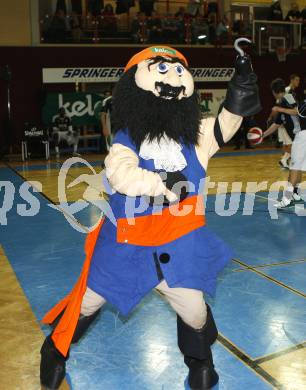 Basketball Bundesliga. Woerthersee Piraten gegen Kapfenberg Bulls. Maskottchen Kaeptn Kuri (Piraten). Klagenfurt, 14.12.2009
Foto: Kuess

---
pressefotos, pressefotografie, kuess, qs, qspictures, sport, bild, bilder, bilddatenbank