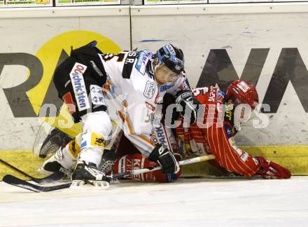 EBEL. Eishockey Bundesliga. KAC gegen EHC LIWEST Linz. David Schuller, (KAC), Robert Lukas  (Linz). Klagenfurt, am 20.12.2009.
Foto: Kuess 

---
pressefotos, pressefotografie, kuess, qs, qspictures, sport, bild, bilder, bilddatenbank