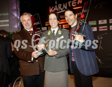 Sportlergala 2009. Gerhard Doerfler, Michaela Taupe-Traer, Siegi Grabner. Casineum Velden, am 21.12.2009.
Foto: Kuess 

---
pressefotos, pressefotografie, kuess, qs, qspictures, sport, bild, bilder, bilddatenbank