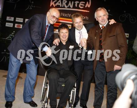 Sportlergala 2009. Fredi Hohenberger, Klaus Dolleschal, Marijan Velik, Gerhard Doerfler. Casineum Velden, am 21.12.2009.
Foto: Kuess 

---
pressefotos, pressefotografie, kuess, qs, qspictures, sport, bild, bilder, bilddatenbank