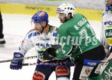 EBEL. Eishockey Bundesliga. EC Pasut VSV gegen HDD TILIA Olimpija Ljubljana, Laibach.  Gerhard Unterluggauer, (VSV), Bostjan Golicic (Ljubljana). Villach, am 27.12.2008.
Foto: Kuess 


---
pressefotos, pressefotografie, kuess, qs, qspictures, sport, bild, bilder, bilddatenbank