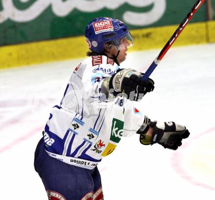 EBEL. Eishockey Bundesliga. EC Pasut VSV gegen HDD TILIA Olimpija Ljubljana, Laibach.  Torjubel Wolfgang Kromp (VSV). Villach, am 27.12.2008.
Foto: Kuess 


---
pressefotos, pressefotografie, kuess, qs, qspictures, sport, bild, bilder, bilddatenbank