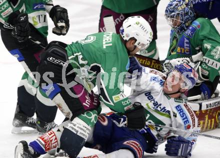 EBEL. Eishockey Bundesliga. EC Pasut VSV gegen HDD TILIA Olimpija Ljubljana, Laibach.  Robert Nathan Di Casmirro, (VSV), Kevin Mitchell (Ljubljana). Villach, am 29.12.2008.
Foto: Kuess 


---
pressefotos, pressefotografie, kuess, qs, qspictures, sport, bild, bilder, bilddatenbank