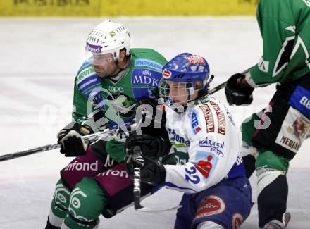 EBEL. Eishockey Bundesliga. EC Pasut VSV gegen HDD TILIA Olimpija Ljubljana, Laibach.  Patrick Platzer, (VSV),  Ivo Jan (Ljubljana). Villach, am 29.12.2008.
Foto: Kuess 


---
pressefotos, pressefotografie, kuess, qs, qspictures, sport, bild, bilder, bilddatenbank