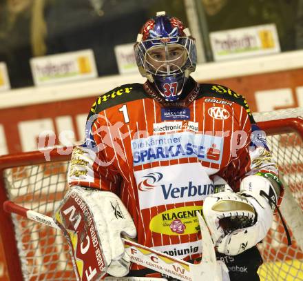 EBEL. Eishockey Bundesliga. KAC gegen  Graz 99ers. Jordan Parise (KAC). Klagenfurt, am 1.1.2010.
Foto: Kuess 

---
pressefotos, pressefotografie, kuess, qs, qspictures, sport, bild, bilder, bilddatenbank