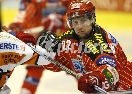 EBEL. Eishockey Bundesliga. KAC gegen  Graz 99ers.  Jason Morgan (KAC). Klagenfurt, am 1.1.2010.
Foto: Kuess 

---
pressefotos, pressefotografie, kuess, qs, qspictures, sport, bild, bilder, bilddatenbank