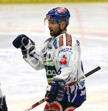 EBEL. Eishockey Bundesliga. EC Pasut VSV gegen HK Acroni Jesenice.  Torjubel Gerhard Unterluggauer (VSV). Villach, am 3.1.2010.
Foto: Kuess 


---
pressefotos, pressefotografie, kuess, qs, qspictures, sport, bild, bilder, bilddatenbank