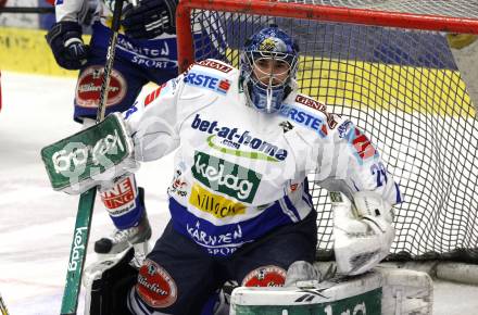 EBEL. Eishockey Bundesliga. EC Pasut VSV gegen HK Acroni Jesenice.  Bernhard Starkbaum (VSV). Villach, am 3.1.2010.
Foto: Kuess 


---
pressefotos, pressefotografie, kuess, qs, qspictures, sport, bild, bilder, bilddatenbank