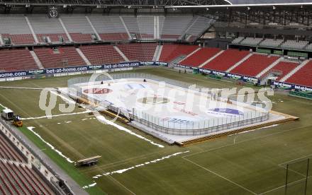 EBEL. Eishockey Bundesliga. Freiluft Derby KAC gegen VSV. Stadion Klagenfurt. Klagenfurt, 4.1.2010.
Foto: Kuess
---
pressefotos, pressefotografie, kuess, qs, qspictures, sport, bild, bilder, bilddatenbank