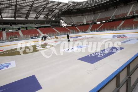 EBEL. Eishockey Bundesliga. Freiluft Derby KAC gegen VSV. Stadion Klagenfurt. Klagenfurt, 4.1.2010.
Foto: Kuess
---
pressefotos, pressefotografie, kuess, qs, qspictures, sport, bild, bilder, bilddatenbank