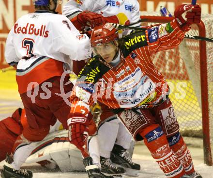 EBEL. Eishockey Bundesliga. KAC gegen  EC Red Bull Salzburg. Torjubel KALT Dieter (KAC), WIEDERGUT Andreas,  (Salzburg). Klagenfurt, am 5.1.2010.
Foto: Kuess 

---
pressefotos, pressefotografie, kuess, qs, qspictures, sport, bild, bilder, bilddatenbank