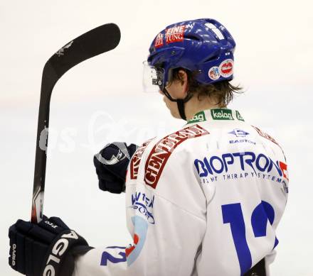 EBEL. Eishockey Bundesliga. EC Pasut VSV gegen KHL Medvescak Zagreb. Torjubel Michael Raffl (VSV). Villach, am 5.1.2010.
Foto: Kuess 


---
pressefotos, pressefotografie, kuess, qs, qspictures, sport, bild, bilder, bilddatenbank