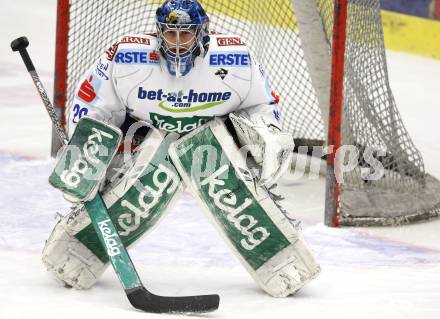 EBEL. Eishockey Bundesliga. EC Pasut VSV gegen KHL Medvescak Zagreb. Bernhard Starkbaum (VSV). Villach, am 5.1.2010.
Foto: Kuess 


---
pressefotos, pressefotografie, kuess, qs, qspictures, sport, bild, bilder, bilddatenbank