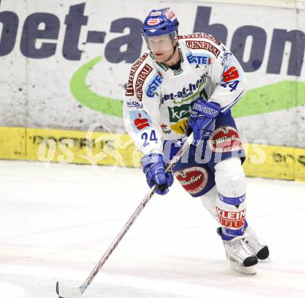 EBEL. Eishockey Bundesliga. EC Pasut VSV gegen KHL Medvescak Zagreb. Guenther Lanzinger (VSV). Villach, am 5.1.2010.
Foto: Kuess 


---
pressefotos, pressefotografie, kuess, qs, qspictures, sport, bild, bilder, bilddatenbank