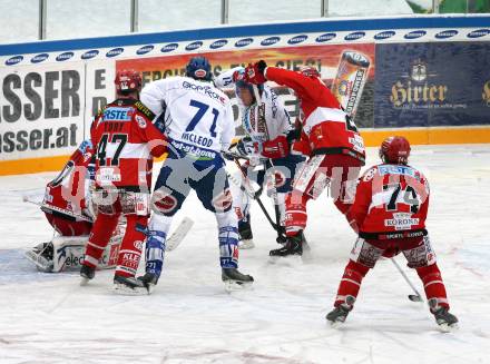 EBEL. Eishockey Bundesliga. Freiluftderby KAC gegen VSV in der Hypo Group Arena.  Klagenfurt, am 9.1.2010.
Foto: Kuess

---
pressefotos, pressefotografie, kuess, qs, qspictures, sport, bild, bilder, bilddatenbank