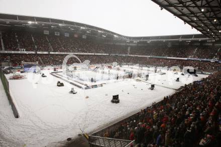 EBEL. Eishockey Bundesliga. Freiluftderby KAC gegen VSV in der Hypo Group Arena.  Klagenfurt, am 9.1.2010.
Foto: Kuess

---
pressefotos, pressefotografie, kuess, qs, qspictures, sport, bild, bilder, bilddatenbank