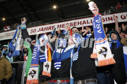 EBEL. Eishockey Bundesliga. Freiluftderby KAC gegen VSV in der Hypo Group Arena. Fans. Klagenfurt, am 9.1.2010.
Foto: Kuess

---
pressefotos, pressefotografie, kuess, qs, qspictures, sport, bild, bilder, bilddatenbank